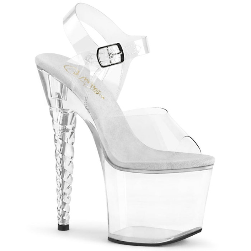 Pleaser Unicorn-708 Sandaler Dame Clear | 789-DPBKSM