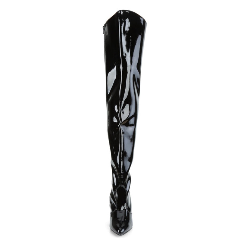 Pleaser Vanity-3010 Støvler Dame Svarte | 382-QMYAGS