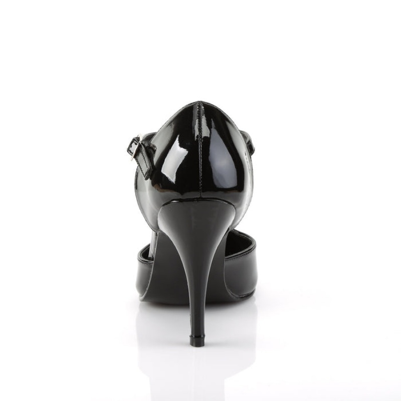 Pleaser Vanity-415 D'Orsay Dame Svarte | 409-GCNLZO