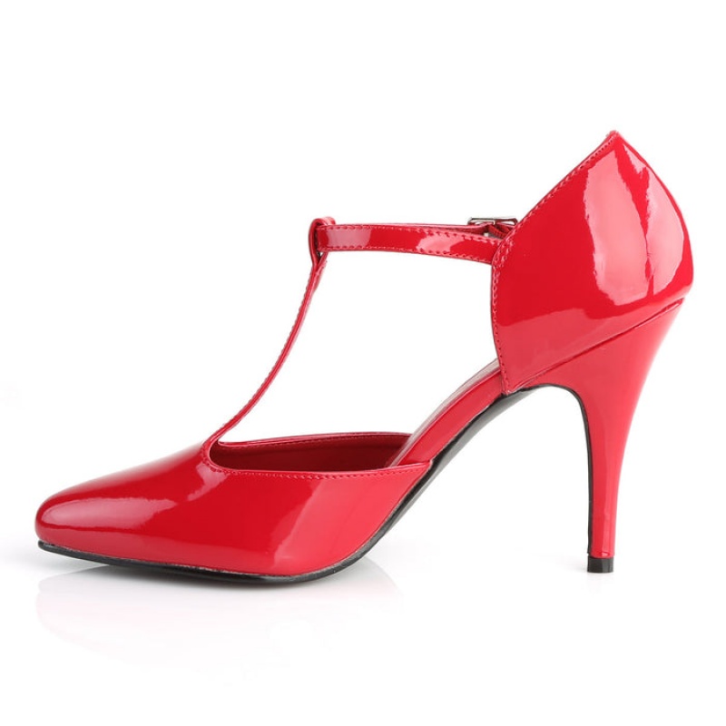 Pleaser Vanity-415 Pumps Dame Rød | 412-SZJTQY