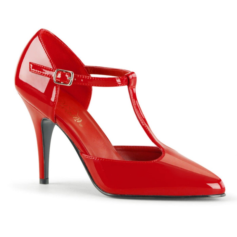 Pleaser Vanity-415 Pumps Dame Rød | 412-SZJTQY