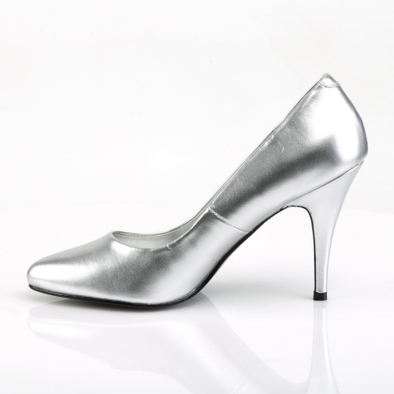 Pleaser Vanity-420 Pumps Dame Sølv | 597-KDWYUE