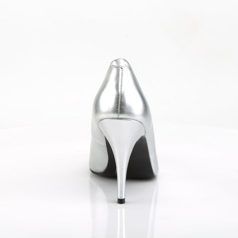 Pleaser Vanity-420 Pumps Dame Sølv | 597-KDWYUE