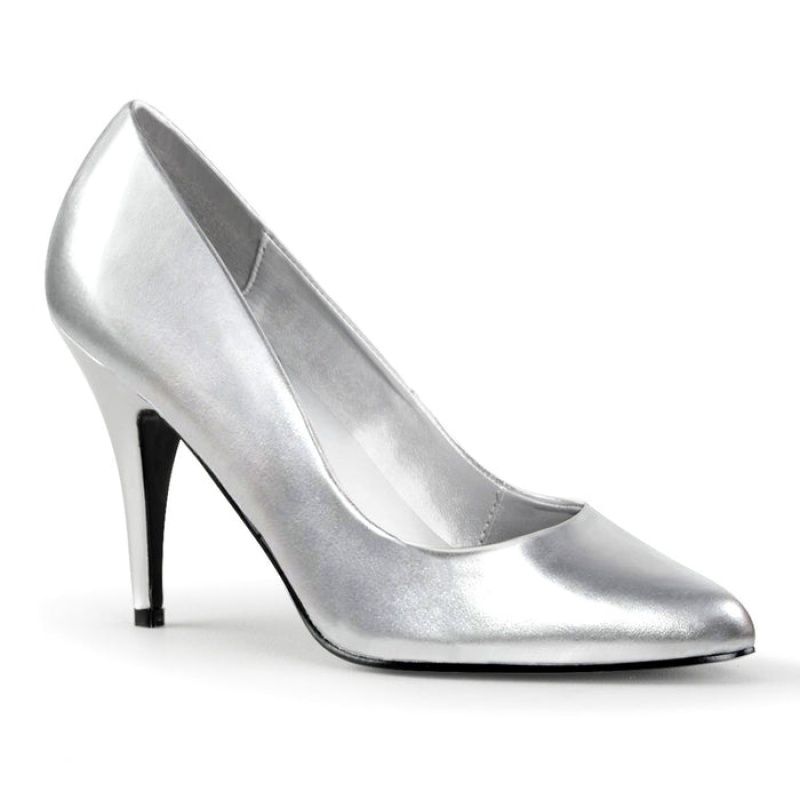 Pleaser Vanity-420 Pumps Dame Sølv | 597-KDWYUE