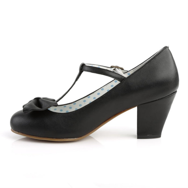 Pleaser Wiggle-50 Pumps Dame Svarte | 071-PNLJXW