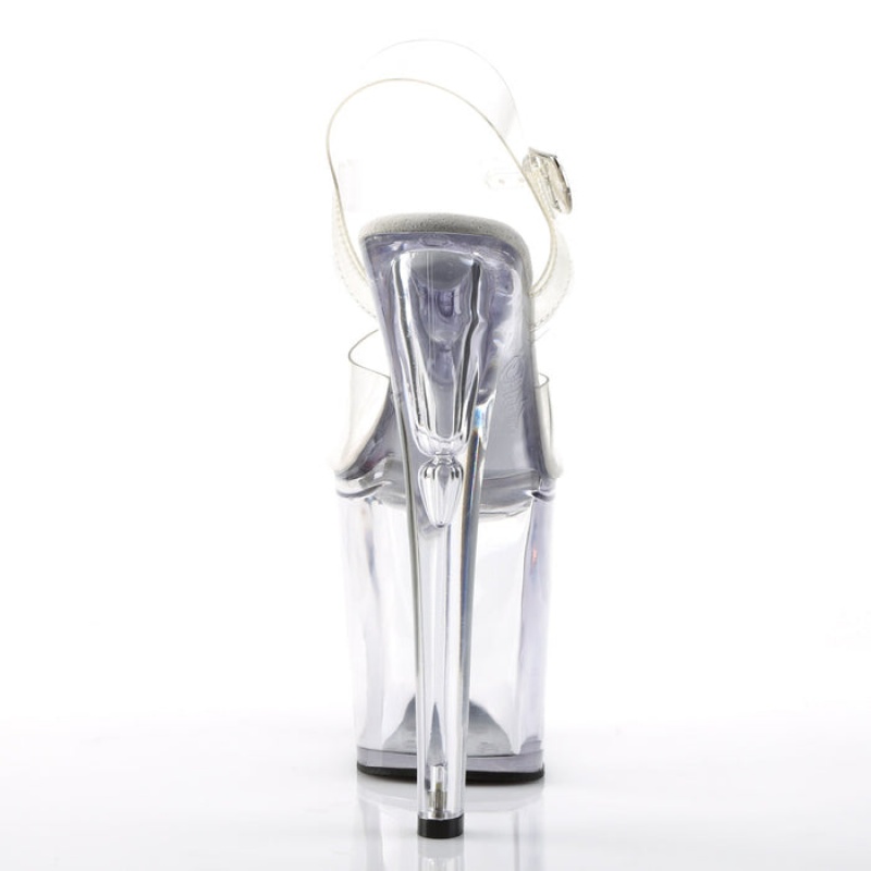 Pleaser Xtreme-808 Sandaler Dame Clear | 970-XVQACN