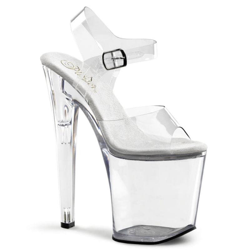 Pleaser Xtreme-808 Sandaler Dame Clear | 970-XVQACN